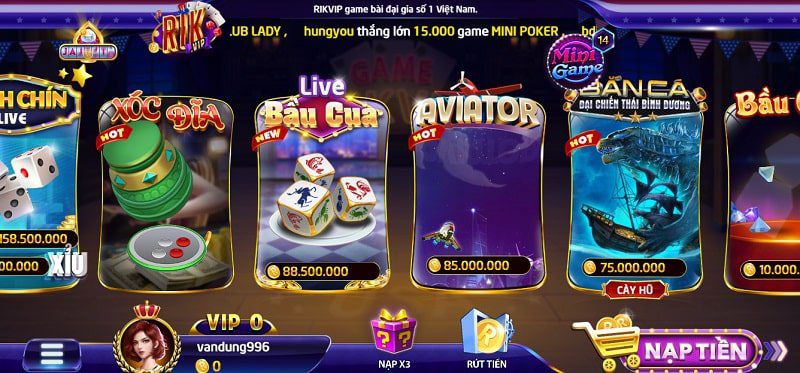 Một số sản phẩm nổi bật trên trang web 2Q Games - 2Q